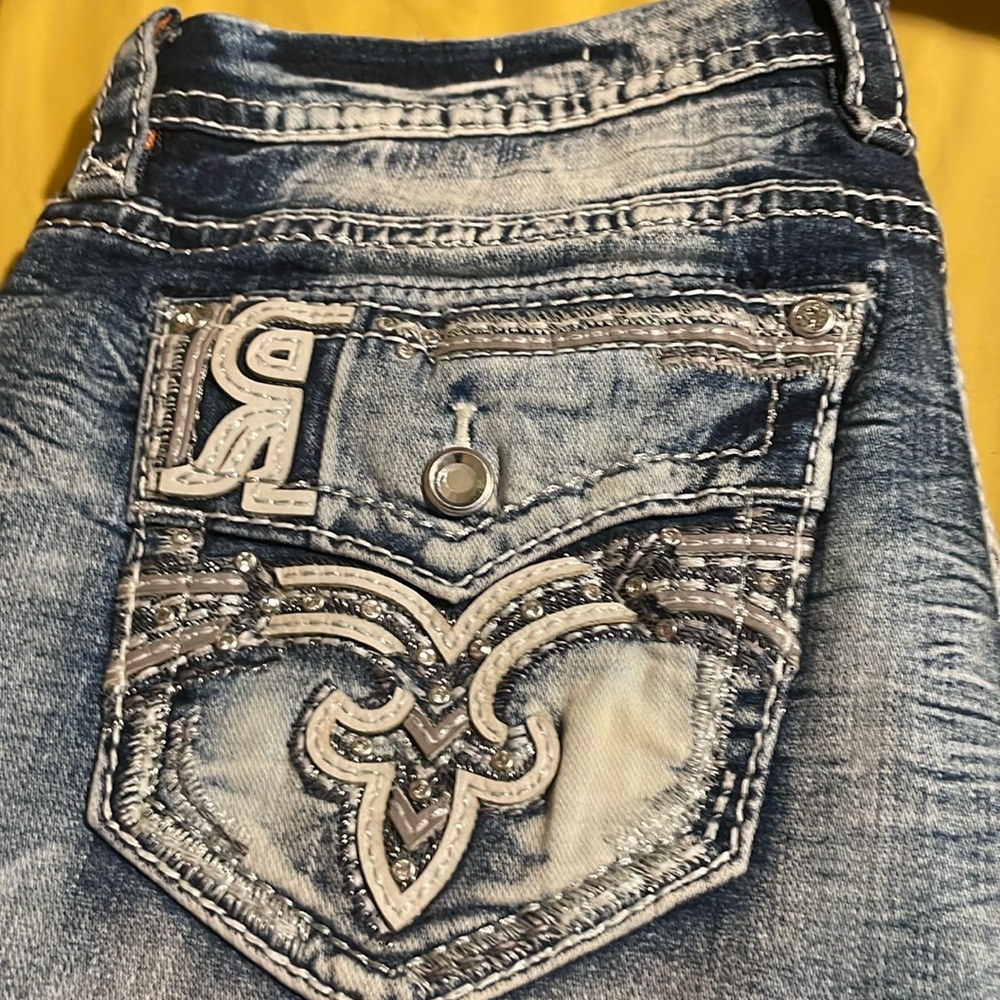 Denim washed style jeans